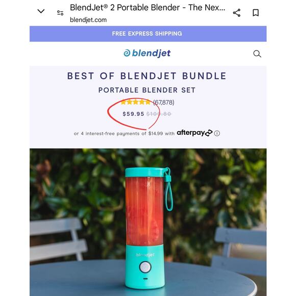 BLENDJET 2 PORTABLE BLENDER RECHARGEABLE IN MINT GREEN OR BLACK 5 SMOOTHIE MIXES - Picture 12 of 13